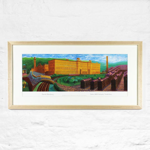 Salts Mill 1997 framed poster by David Hockney