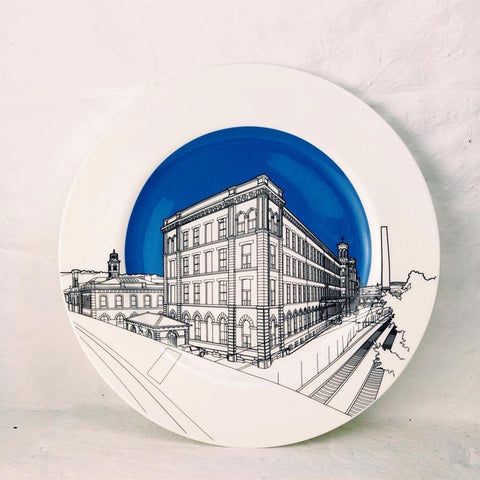 Salts Mill Plate by People Will Always Need Plates - exclusive - Blue