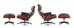 Lounge Chair and Ottoman in American cherrywood - des. Charles and Ray Eames, 1956