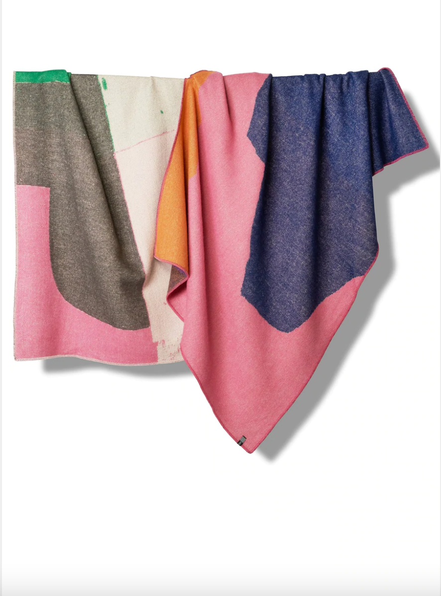 Sasso Wool Blanket Throw des. Studio Surface Service for ZigZagZuric Salts Mill Shop