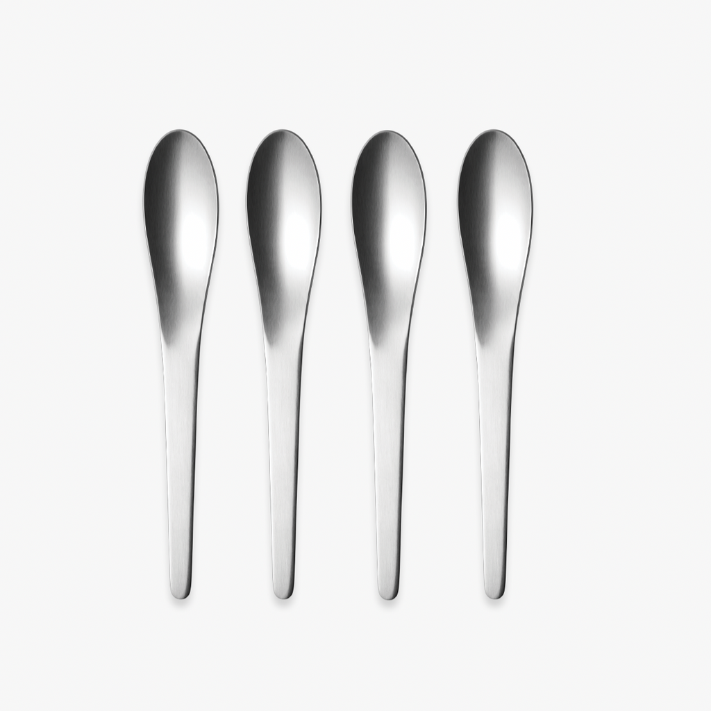 Dessert Spoons des. Arne Jacobsen, 1957 for Georg Jensen -boxed set of 4 spoons