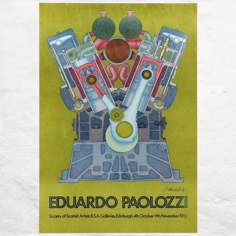 Society of Scottish Artists, 1969: signed poster by Eduardo Paolozzi