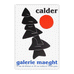 Stabile Noir et Soleil Rouge 1976 exhibition poster by Alexander Calder