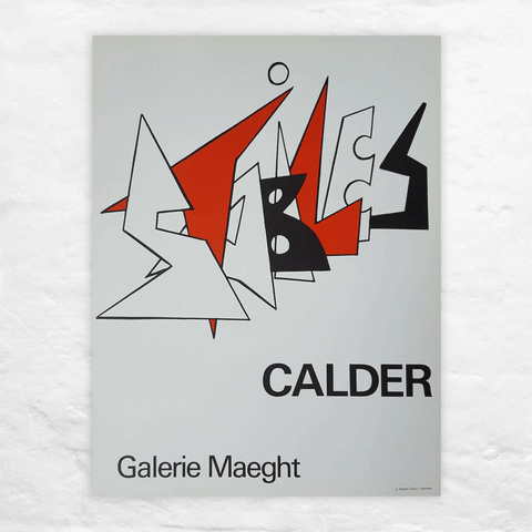 Stabiles, 1963 exhibition poster by Alexander Calder