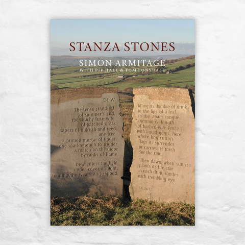 Stanza Stones by Simon Armitage with Pip Hall and Tom Lonsdale (hardback signed by Armitage)