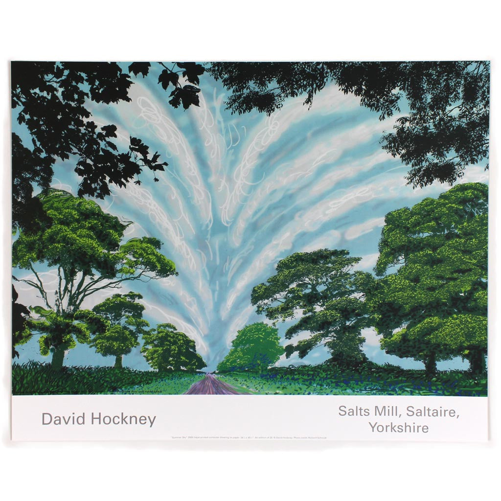 Summer Sky Poster by David Hockney Salts Mill Shop