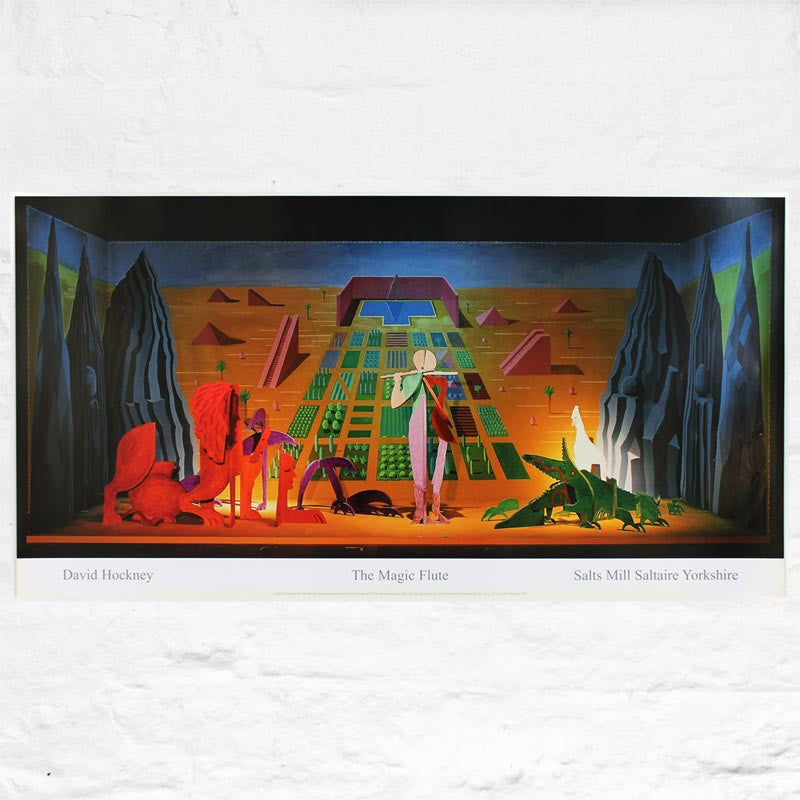 The Magic Flute Exhibition Poster by David Hockney