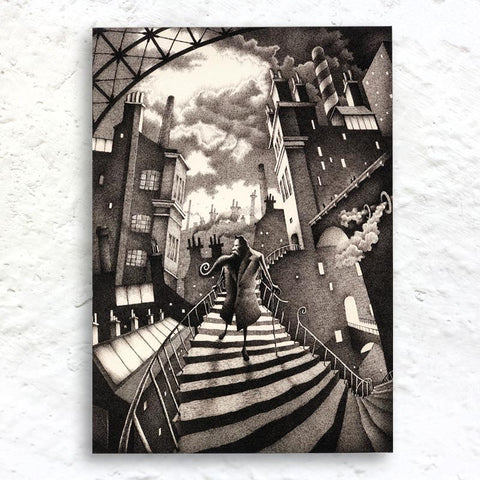 Titus Descends Giclée Stretched Canvas Print, signed and titled on reverse by Nick Tankard