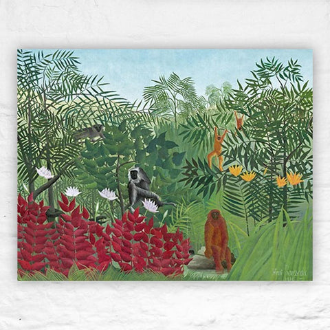Tropical Forest with Monkeys, 1910 poster by Henri Rousseau