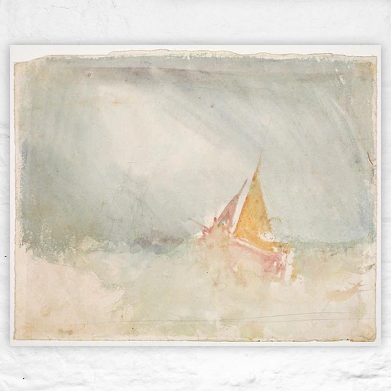Ship and Cutter poster by J.M.W. Turner