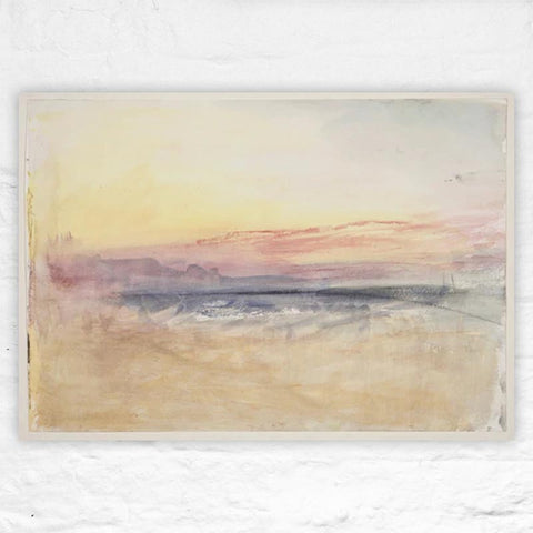 Sunset poster by J.M.W. Turner
