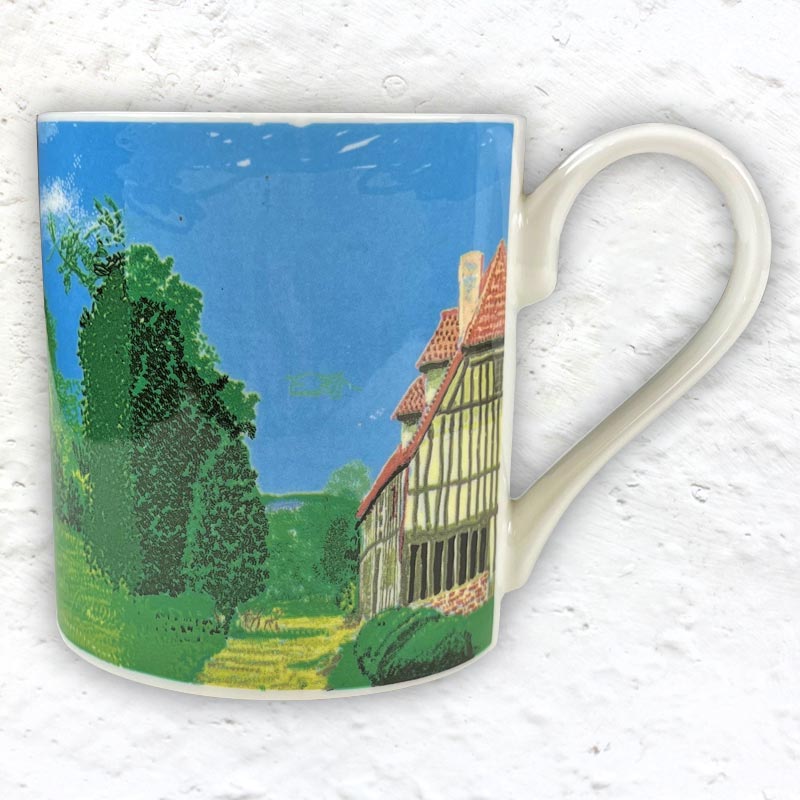 A Year In Normandie Mug By David Hockney (two Houses And Hay Bales 