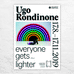 everyone gets lighter exhibition poster by Ugo Rondinone