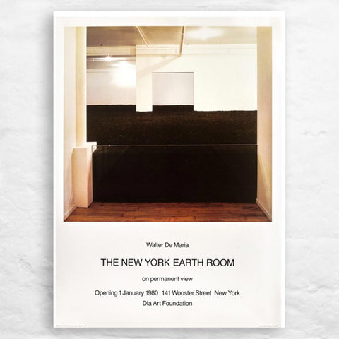 Walter De Maria New York Earth Room Poster