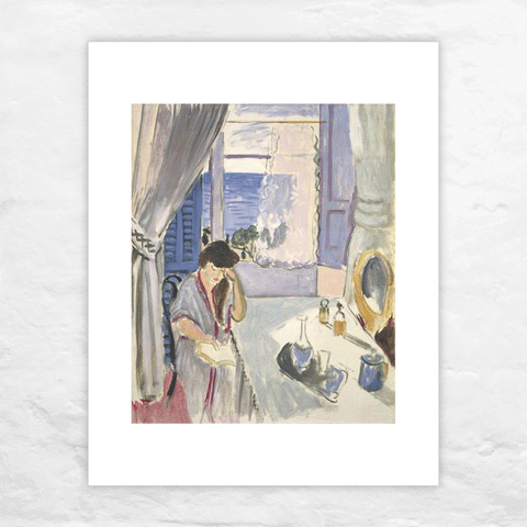 Woman Reading at a Dressing Table, late 1919  poster by Henri Matisse