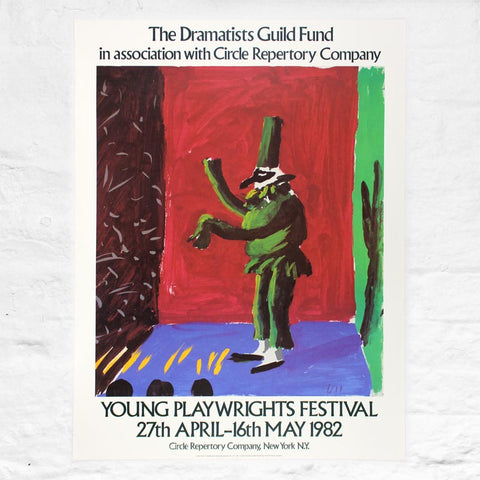 Young Playwrights Festival 1982 Poster by David Hockney