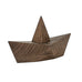 Admiral Wooden 'Paper' Boat by Boyhood - Large, Smoked Oak