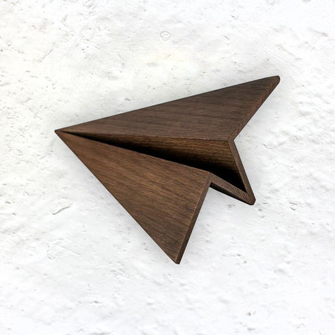 Maverick Wooden 'Paper' Plane by Boyhood - Large, Smoked Oak