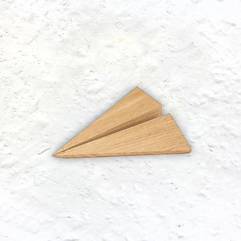 Maverick Wooden 'Paper' Plane by Boyhood - Small, Natural Oak