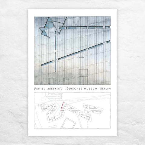Daniel Libeskind: Jewish Museum, Berlin poster (portrait)