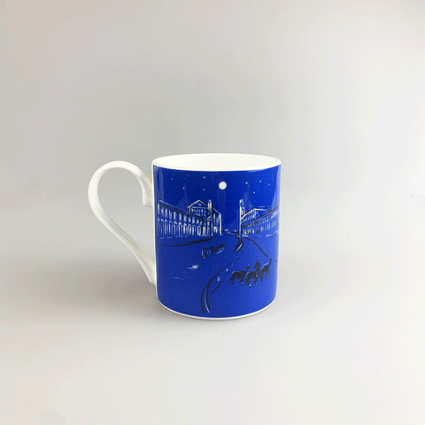 Blue Canal  Mug by Kitty North