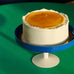 Cake Stand - blue / yellow glass by HAY