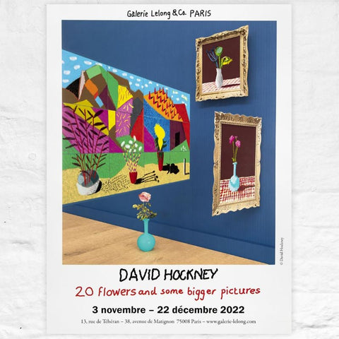 20 Flowers and Some Bigger Pictures Poster by David Hockney  (Galerie Lelong & Co.Paris, 2022)