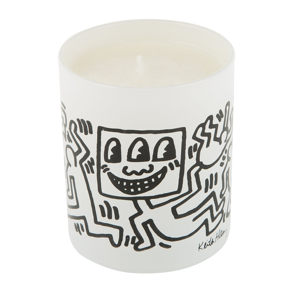 Keith Haring 'Men Drawings' (white) scented candle