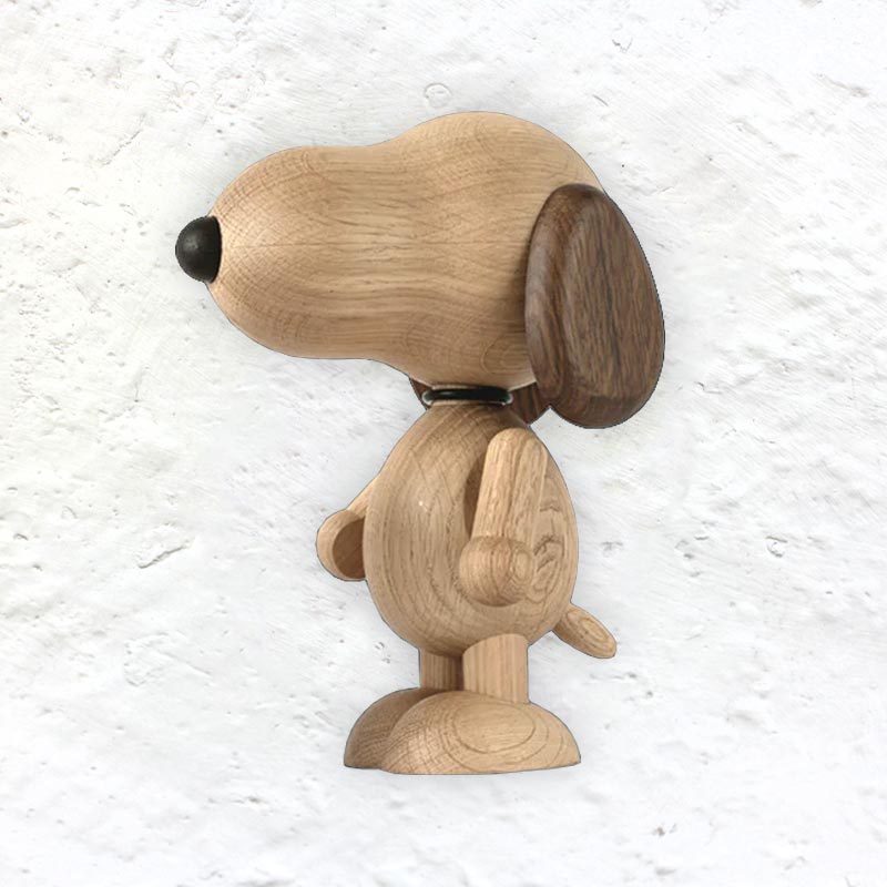 Wooden Snoopy by Boyhood - Large, Smoked Oak